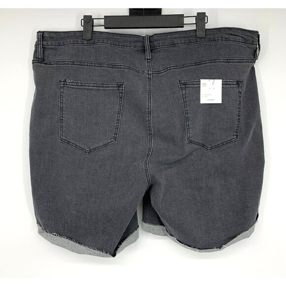 Vigoss Denim Shorts Gray Marley Mid Rise Fray Cuffed NWT - Picture 5 of 7